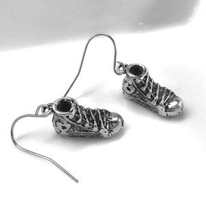 Miniature Running Shoes Sneakers High Tops Sneaker head Gift charm Earrings